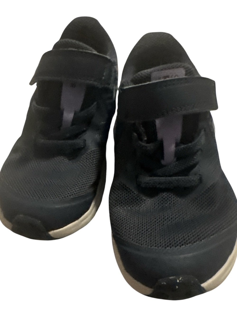 Nike Kids Black Hook-and-Loop Sneakers